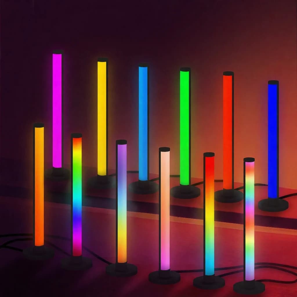 RGB LED stolna lampa s reakcijom na zvuk i upravljanjem aplikacijom