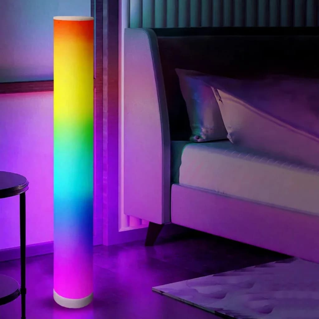 RGB podna svjetiljka u obliku cilindra s daljinskim upravljačem i sinkronizacijom glazbe