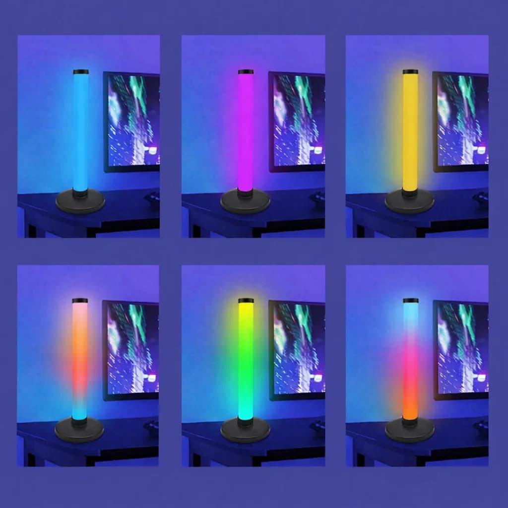 RGB svjetlo za atmosferu s reakcijom na zvuk za gaming postavke na stolu