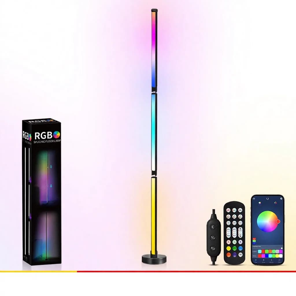 Podna lampa s promjenom RGB boja, sinkronizacijom glazbe i upravljanjem aplikacijom