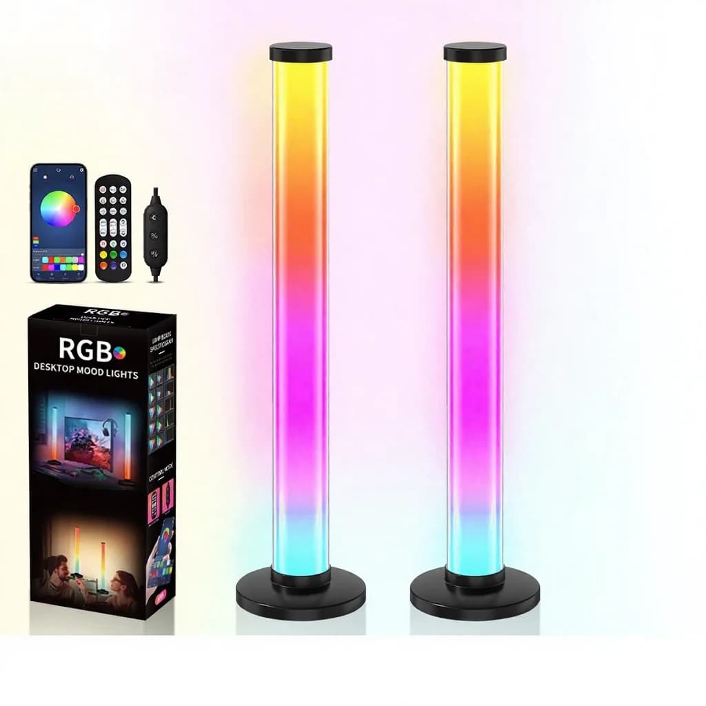 360-stupanjska RGB stolna lampa osjetljiva na zvuk s upravljanjem aplikacijom i daljinskim upravljačem