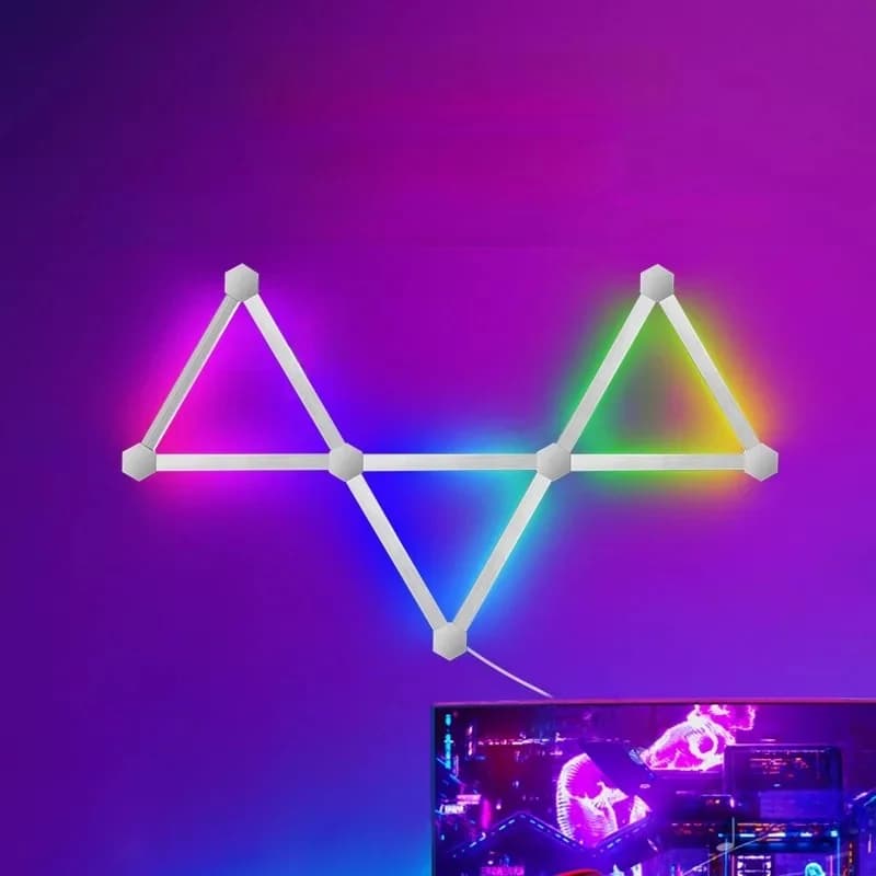 Pametni RGB LED zidni svjetlosni paneli s upravljanjem aplikacijom i sinkronizacijom glazbe
