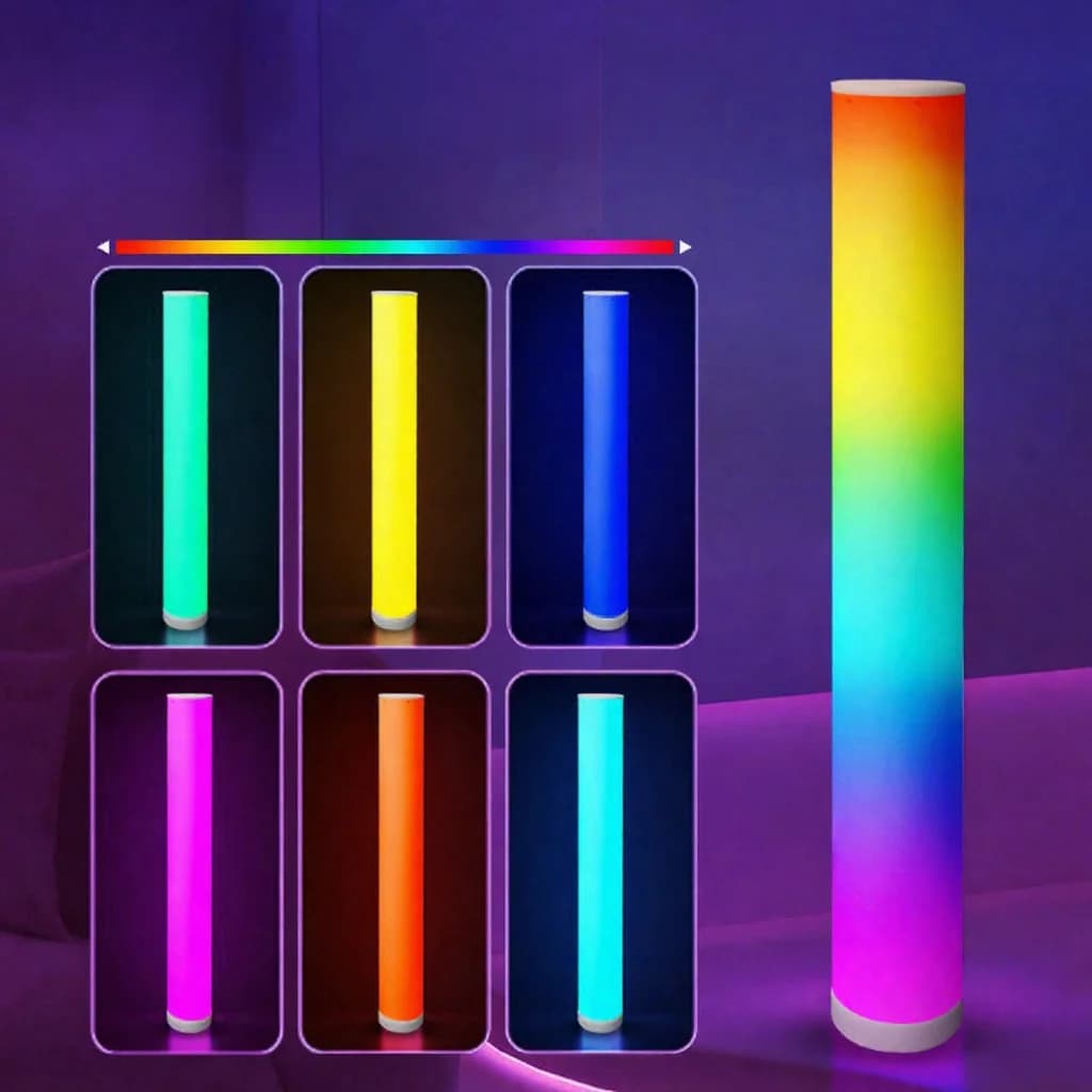 RGB podna svjetiljka u obliku cilindra s daljinskim upravljačem i sinkronizacijom glazbe