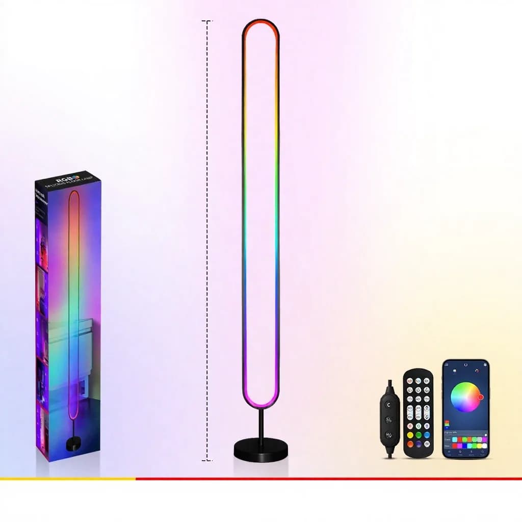 RGB LED atmosfersko svjetlo aktivirano zvukom s upravljanjem aplikacijom