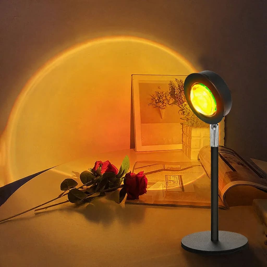 USB lampa za projekciju zalaska sunca, RGB atmosfersko svjetlo za dekoraciju stola