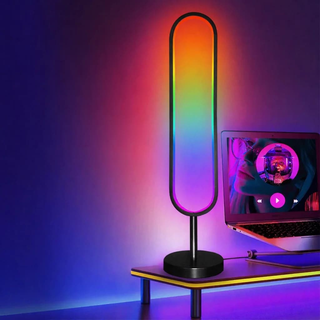 U-oblikovana RGB podna svjetiljka sa svjetlom koje reagira na zvuk i upravljanjem aplikacijom