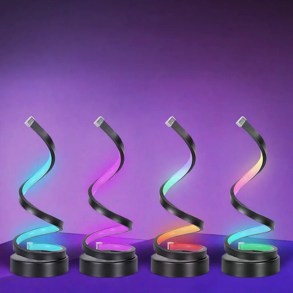 Spiralna RGB lampa za atmosferu sa svjetlom koje reagira na zvuk i upravljanjem aplikacijom