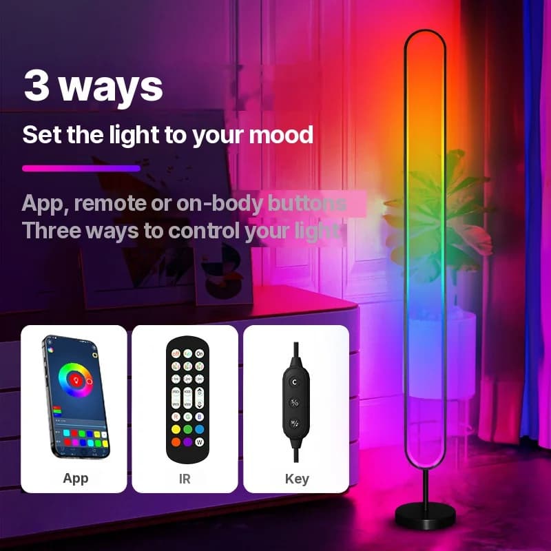 RGB LED atmosfersko svjetlo aktivirano zvukom s upravljanjem aplikacijom