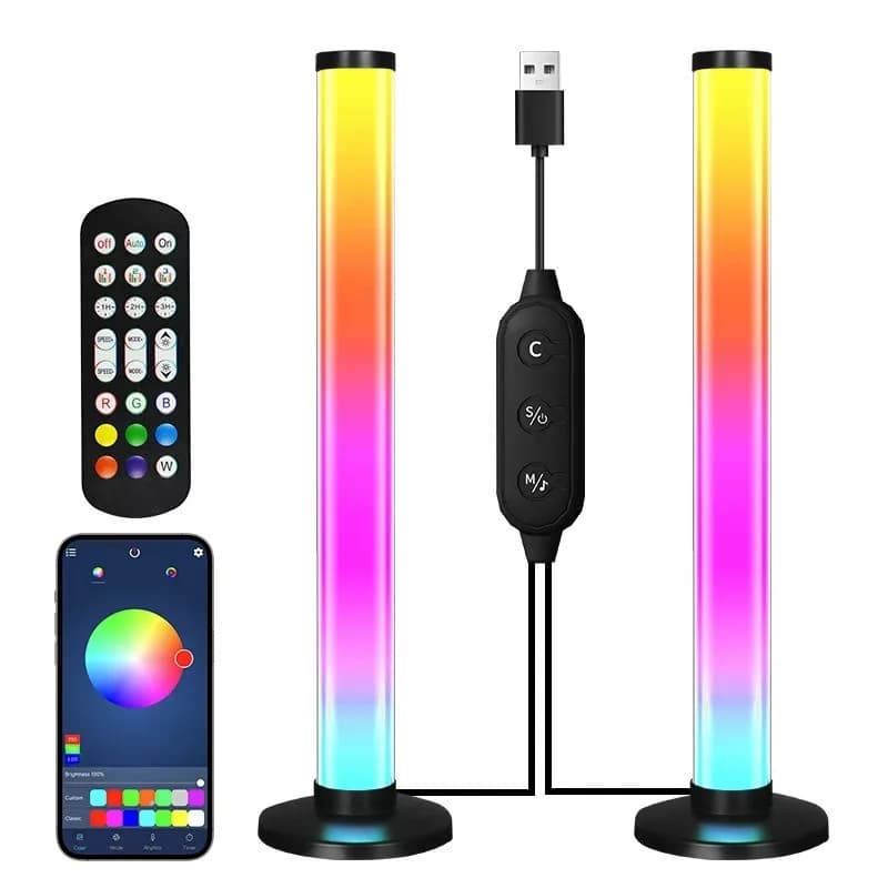 RGB LED stolna lampa s reakcijom na zvuk i upravljanjem aplikacijom