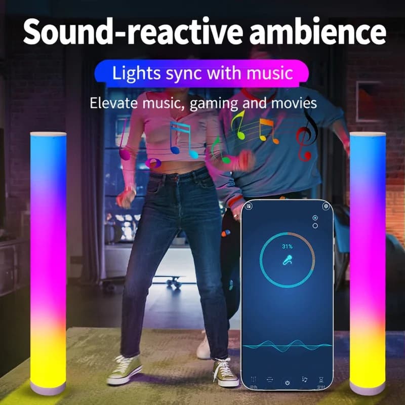 RGB podna svjetiljka s daljinskim upravljačem i aplikacijom za gaming sobu