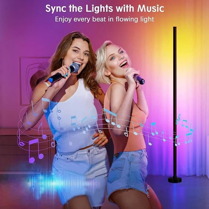 Podna lampa s promjenom RGB boja, sinkronizacijom glazbe i upravljanjem aplikacijom